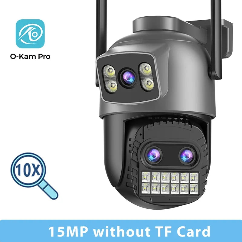 Caméra PTZ Extérieure Wi-Fi Double Écran 15MP